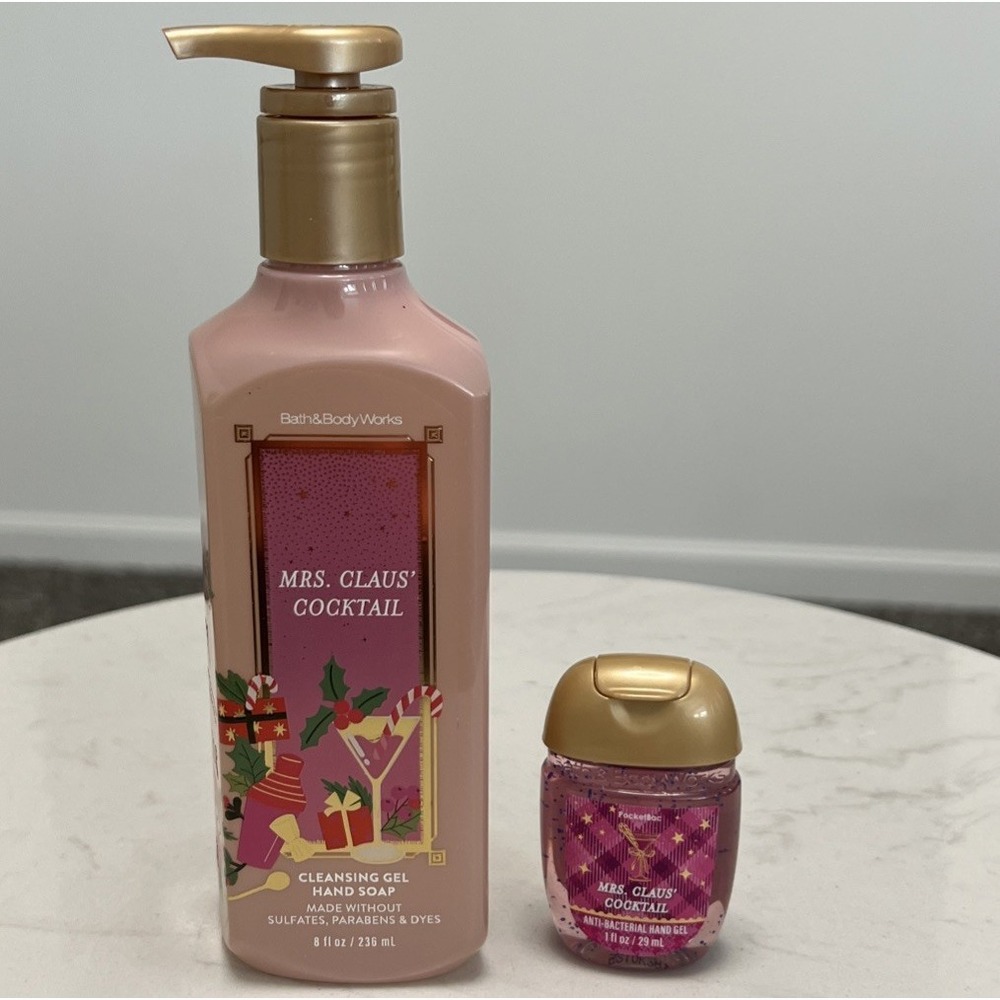 Bath And Body Works Mrs Claus' Cocktail Cleansing Gel Hand Soap Hand‎ Sanitizer